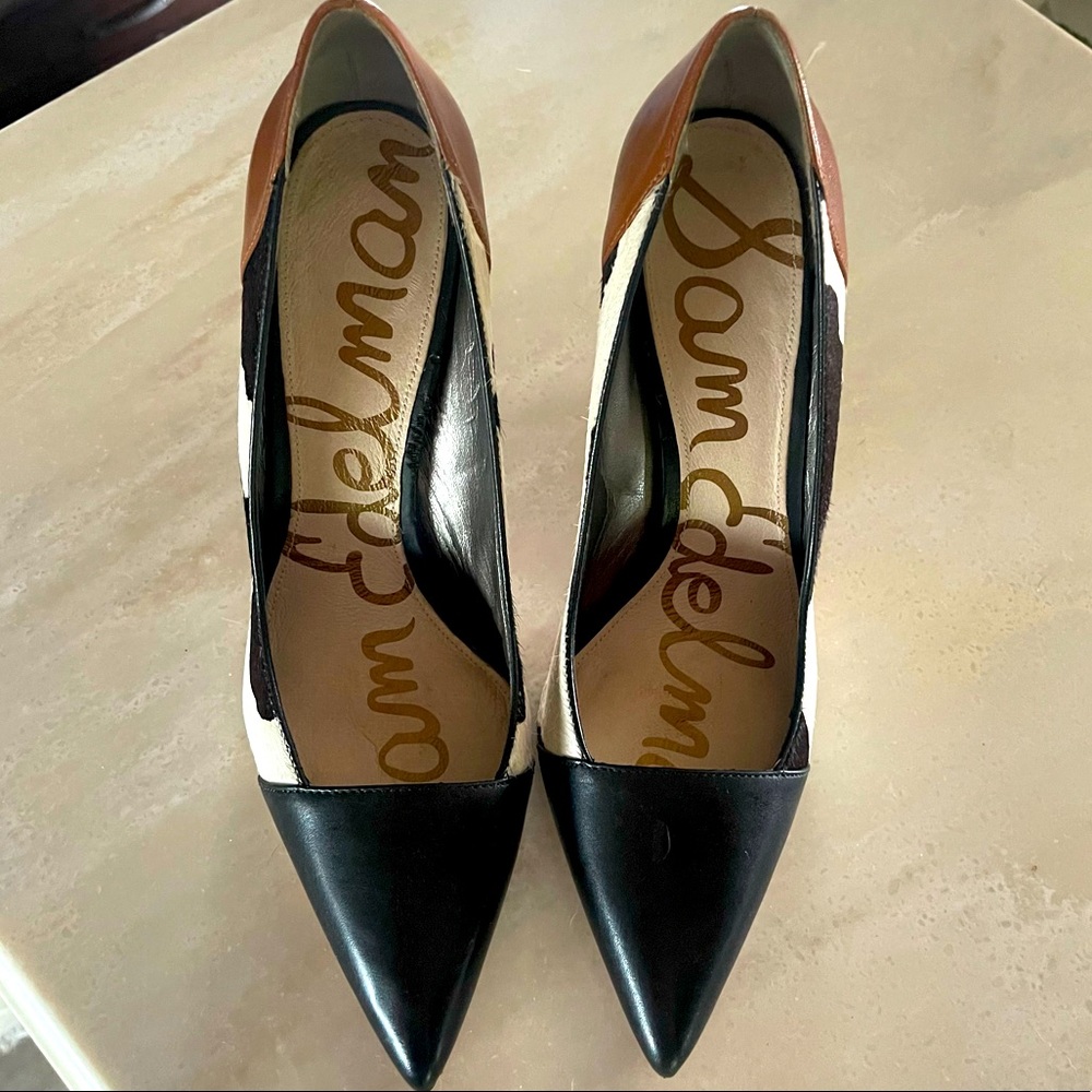 Sam Edelman cow print shoes